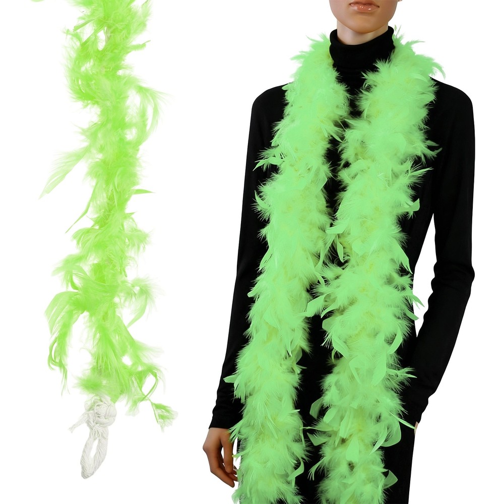 40g 2 Yards Feather Boa, Costume Turkey Chandelle Feathers Boa Fruit Green