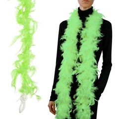 40g 2 Yards Feather Boa, Costume Turkey Chandelle Feathers Boa Fruit Green