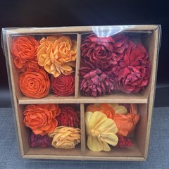 Sola Wood Flowers Boxed Orange Yellow Red Wedding Fall Décor Arrangements Fall