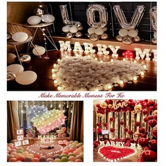 Fake rose flower petals romantic wedding anniversary decor