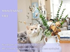 Artificial Baby’s Breath Flowers, 8 Pcs White Babies Breath Flowers Artificial