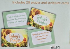 CrownJewlz Christian Floral Prayer & Scripture Cards, 2 4×6 inch, Green