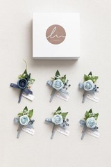 Men’s Boutonniere Pack Dusty & Light Blue