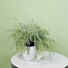 2 Frosted Green 15″ Faux Sagebrush Artificial Leaves Greenery Stems Party Events