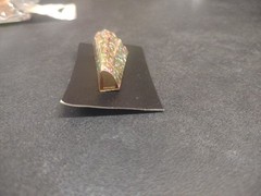 Gold Holo Foil Bout Magnet, Attach Boutonniere w/o Pins “Glitterati 24 Karat”