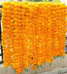 Indian Decoration Wedding Flower Garlands Strings Home Event Artificial Marigold