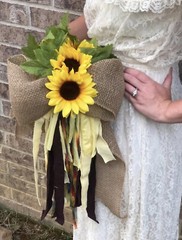 Wedding Bridal Bouquet Sunflower Set