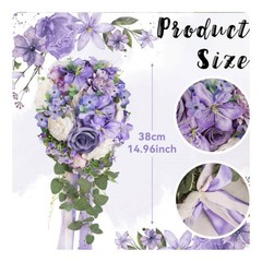 Lavender Cascading Floral Arrangement Maintenance Effortless Lavender Wedding