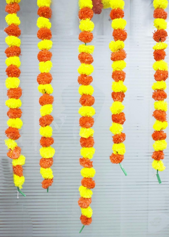 Indian Wedding Decoration Weeding Garlands Strings Artificial Marigold Flower