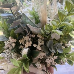 Beautiful Bridal Wedding Bouquet Lovely Budget Friendly Faux Florals White Green