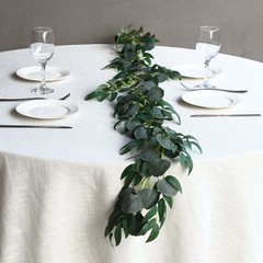 6 ft Green Artificial Eucalyptus Leaf Garland String Lights Party Decorations
