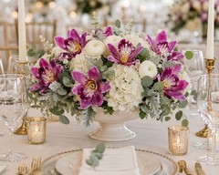 Artificial Purple Orchid Bundle 13 Inch Faux Flowers Wedding Bouquet Corsage Bou