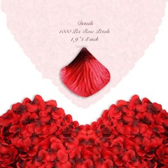 Fake rose flower petals romantic wedding anniversary decor