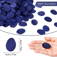400PCS Artificial Rose Petals Navy Blue Fake Silk Flower Petals for Romantic …