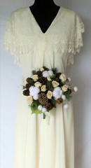 Woodland Rose Silk Wedding Bouquet