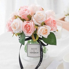 Silk Rose Flowers Floral Bridal Wedding Bouquet DIY Home Party Decor Your Night