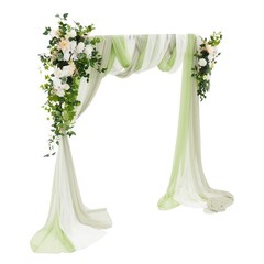 Artificial Wedding Arch Flower Kit Decorative Artificial Flowers With Drapes