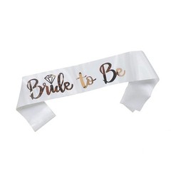 Rose Gold Bride To Be Satin Sash Bachelorette Hen Party Wedding Bridal Shower De