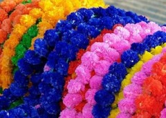10 pc Indian Hangian Marigold Flower Garland Artificial Garland Wedding Decor