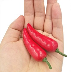 Hagao Fake Chili Pepper, Millet Pepper Simulation Lifelike Hot for Red
