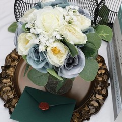 Bridesmaid Bouquets Floral Arrangements Wedding Decor Silk Roses Peony New