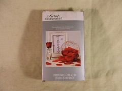 250 Count Red Fabric Décor Petals 2 in by 2 in