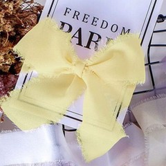 Handmade Fringe Silk Ribbon for Wedding Invitations, Bridal Bouquets