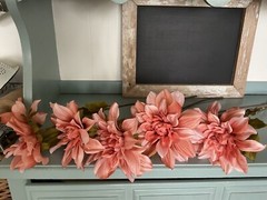 Coral Flowers Fall/Autumn/Harvest-Set Of 5 24” Stems