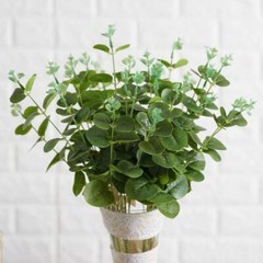 2 Bushes 19″ Light Green Eucalyptus Artificial Greenery Wedding Party Bouquets