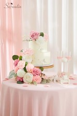 Artificial Flowers Fake Silk Flowers for DIY Wedding 1 Box A Abby Blush Pink