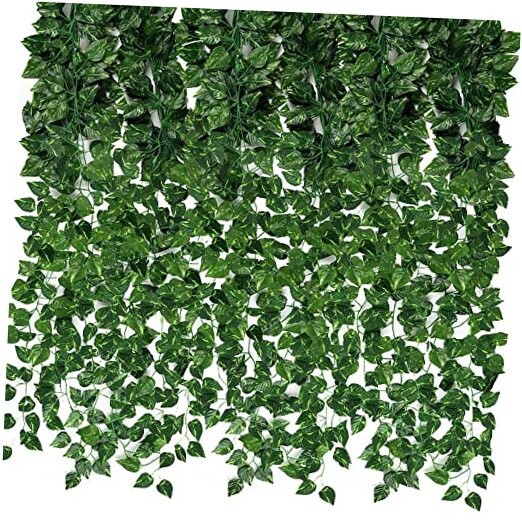 Fake Vines for Room Decor 24 Pack 168ft A-24pcs of Vines with 0 LED lights