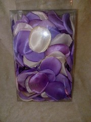 His & Hers Studio- White&Purple rose petals 250ct. (silk)