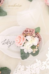 Lookein Set of 6 Bridesmaid Corsage for Wedding Flowers Shoulder Corsages Bri…