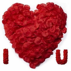 1200 PC Artificial Silk Rose Petal Decoration For Romantic Night Party Valintine