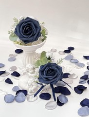 CherishedMoments Corsage and 6.7 inches x 5.3 inches, Dark Navy Blue