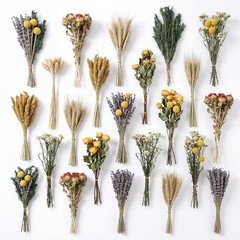 345 Pcs Large Boho Dried Flower Bouquet Wedding Decor for Vase