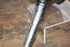 Tussie Mussie Bridal Bouquet Flower Holder Silver Metal 5.5” vintage