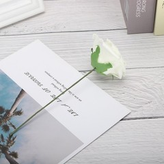 10-Pack Cream White Bridal Bouquet Flowers