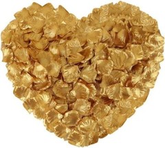 1000 PCS Artificial Silk Flower Gold Rose Petals for Weddings, Parties, & Decor