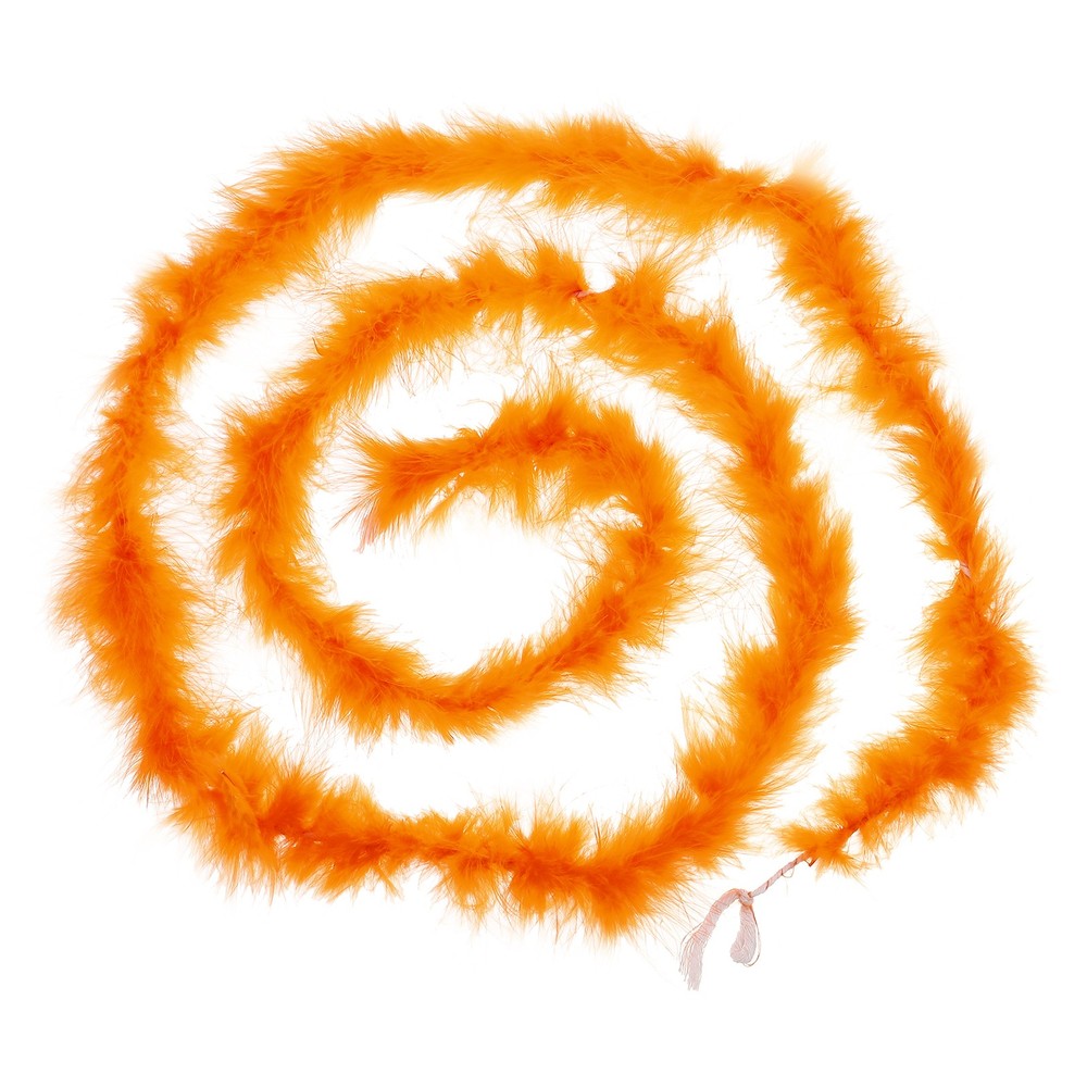 1 Pcs 6.6 Ft Feather Boas Feather for DIY Craft Sewing Trim Party Home Orange