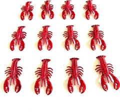 24 Pcs Mini Crawfish Lobsters Boil Party Supplies Red Lobsters Crawfish Seafo…