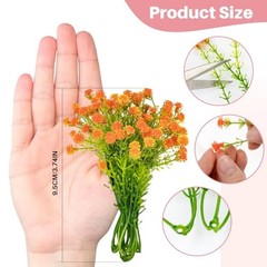 RAINFLOW Baby Breath Flowers Artificial Bulk – 100PCS Mini 100 PCS Multi Color