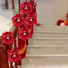 Stylish Handcrafted Paper Flowers Pack of 6 for Indoor and Outdoor Use