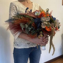 Beautiful Bridal Wedding Bouquet Budget Friendly Faux Flowers Rainbow Handmade