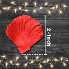 4500 Count Red Rose Petals Easy to Separate for Weddings and Romantic Occasions