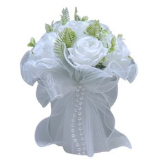Bridal Bouquet Artificial Silk Flower Arrangement for Wedding and Formal Event