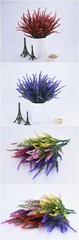 4pcs Artificial Lavender Plants Fake Flower Decorate Wedding Party Autumn Vibes