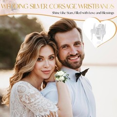 Wrist Corsage Bracelets Elastic 16 Pcs for Wedding