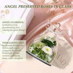 Gifts 3.86*5.91 inch, Green (Rose, Austin, Baby’s Breath, Hydrangea)