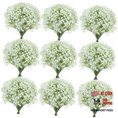 150PCS Babys Breath Artificial Flowers, Bulk Faux Baby Breath Flower Babys